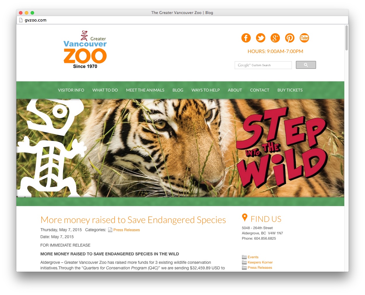 Greater Vancouver Zoo